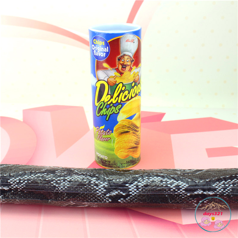 Đồ chơi khăm vui nhộn hình hộp bánh khoai tây có rắn bên trong dài 1m3 hộp snack0