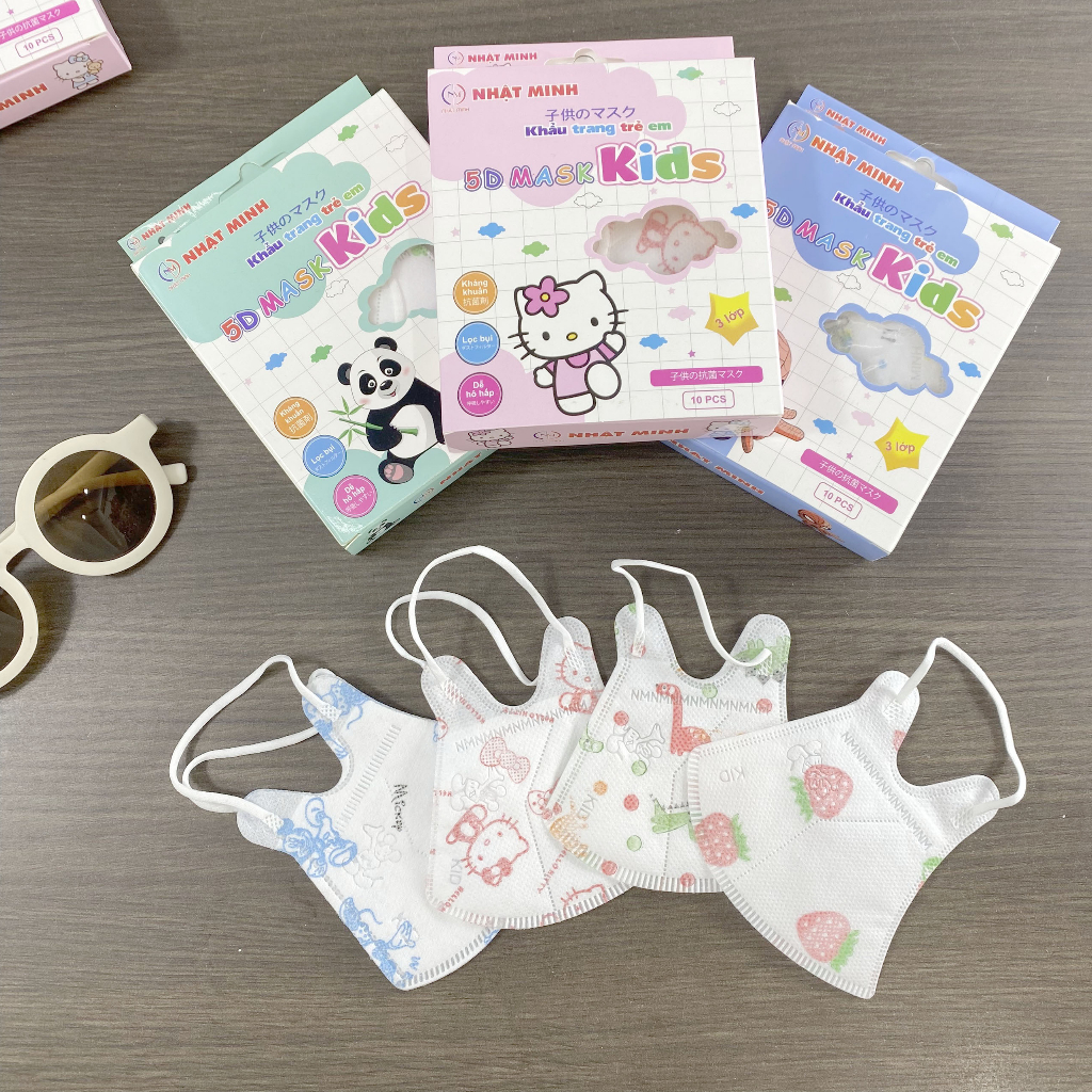 Combo 30c khẩu trang y tế cho bé từ 1-10 tuổi