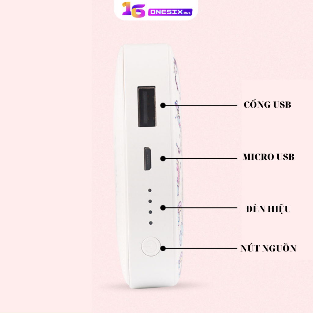 Sạc Dự Phòng Mini MG-16 hoạt hình dung lượng 20000mAh