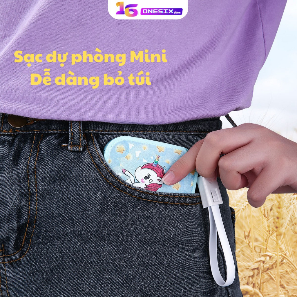 Sạc Dự Phòng Mini MG-16 hoạt hình dung lượng 20000mAh