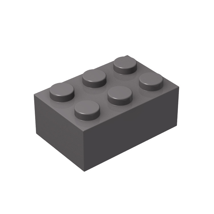 Đồ chơi giáo dục lắp ráp   logo moc combo 5 gạch cao 2x3 b3 3002