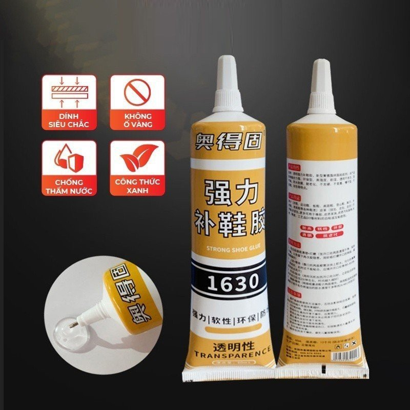 Keo dán giày dép đa năng chuyên dụng dính siêu chắc Shoes 2h tube 60ml, dán đế giày, giày sneaker, túi xách, đồ da oto.