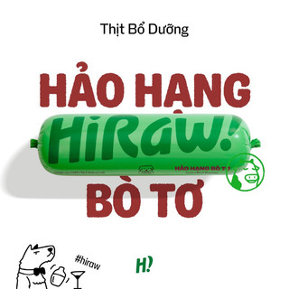 Thức ăn hi raw! raw dog food thức ăn tươi raw meat 500gr