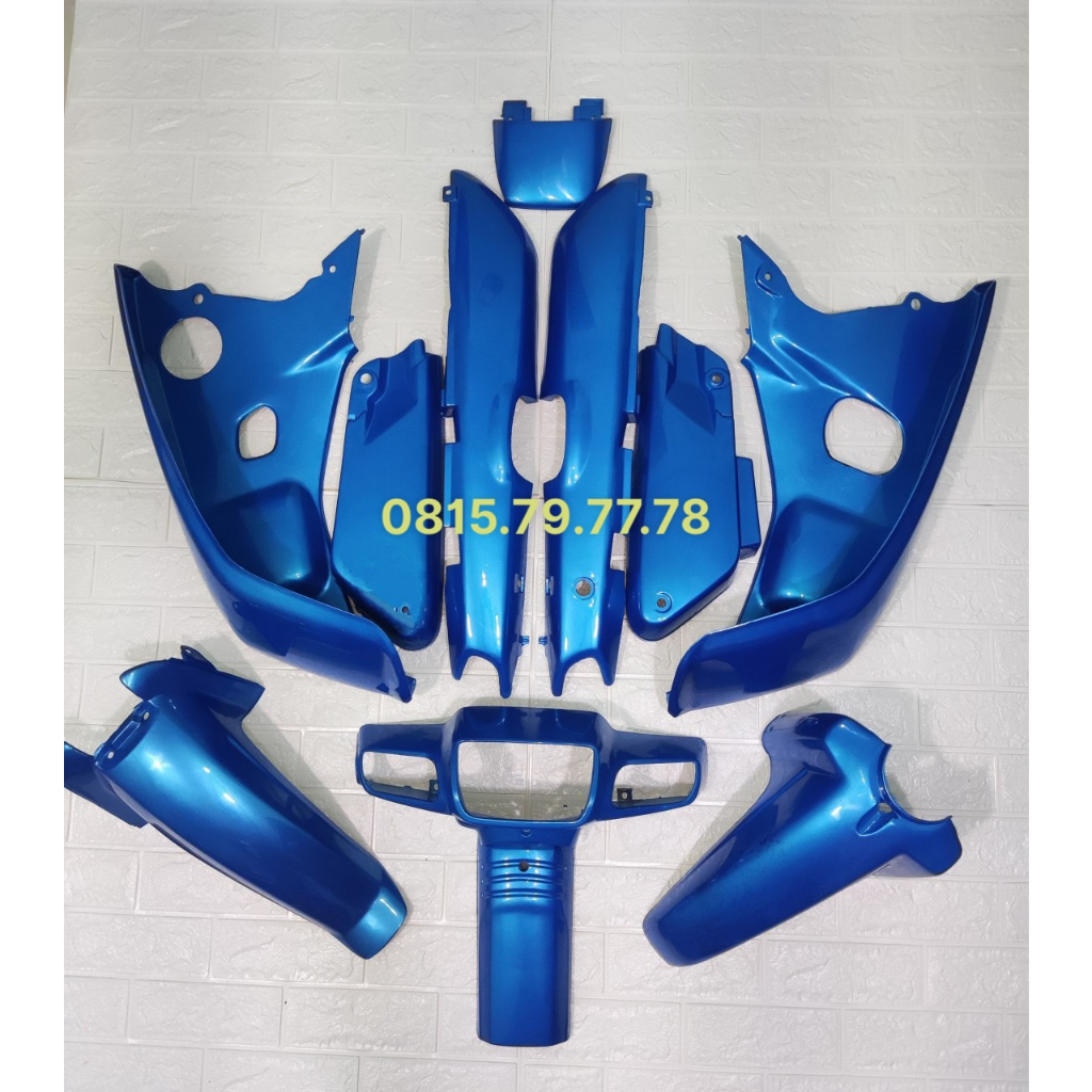 Bộ vỏ nhựa Dream Lùn Thái Nhật ABS nguyên sinh màu đen nho (đời 93 đến 98) (dream 3, Honda dem dream TQ )