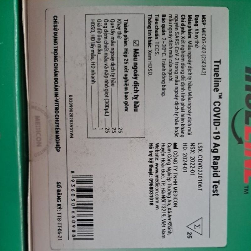 Test Covid -19 Trueline