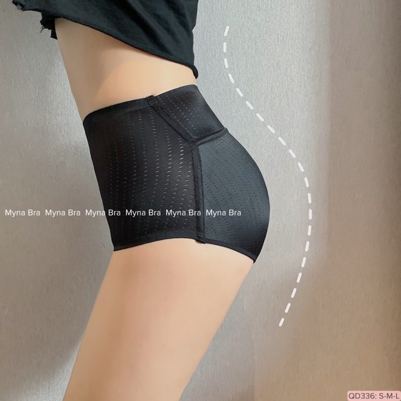 Quần độn mông cạp cao có lỗ thông hơi thoáng khí cao cấp Myna Bra: QD336