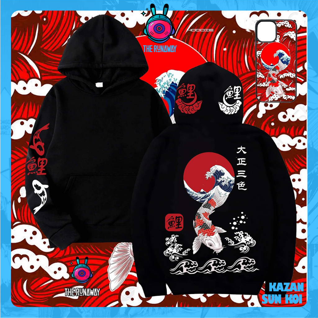 Áo Hoodie Kazan : Sun Koi Nỉ bông ngoại nhập cho Nam / Nữ by The Runaway