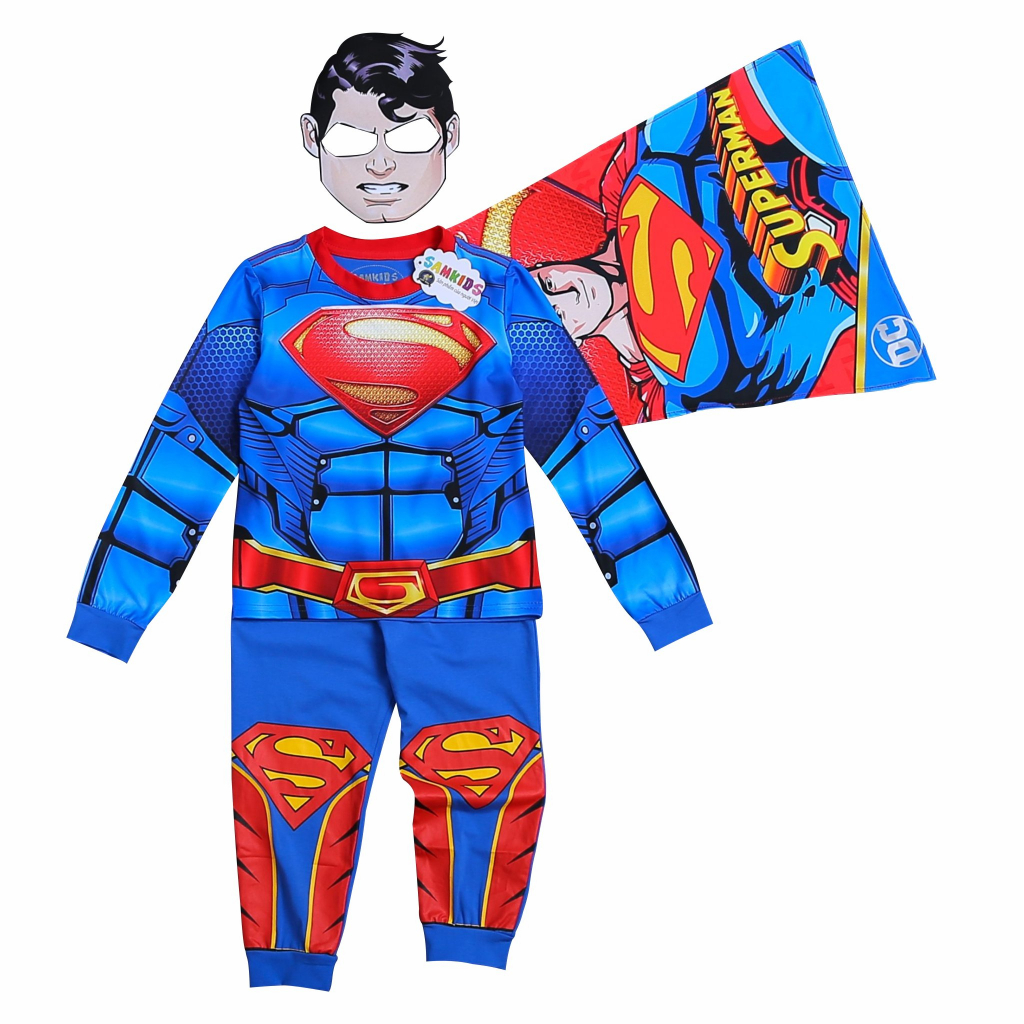 Quần áo siêu nhân trẻ em người nhện cho bé trai cotton mềm mịn xịn SN2212 Samkids (Không kèm túi đeo)