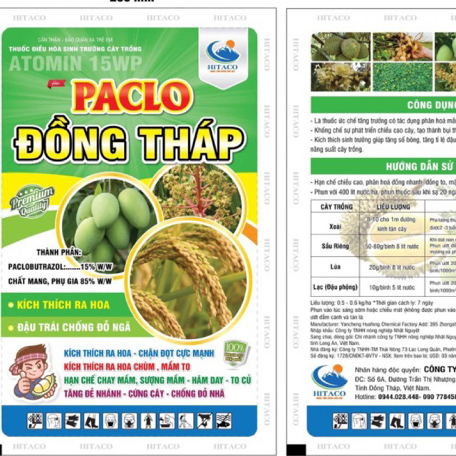 Paclo Đồng Tháp 15wp
