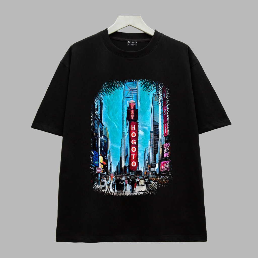 Áo thun Local Brand Welcome HOGOTO  unisex 100% cotton  - shop Hogotoclub - nam nữ from rộng oversize