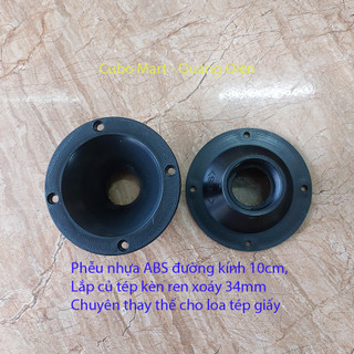 [Giá 1 chiếc] 01 Chiếc Phễu Nhựa Đường Kính 10cm, Lắp Củ Tép Kèn Ren Xoáy 34, Thay Thế Cho Loa Tép Giấy - Cubo Mart