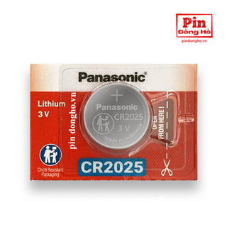 5 viên pin CR2025 Panasonic lithium 3V chính hãng Indonesia