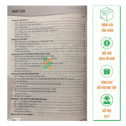 Sách - Vở thực hành Toán 7  - tập 1 và tập 2
