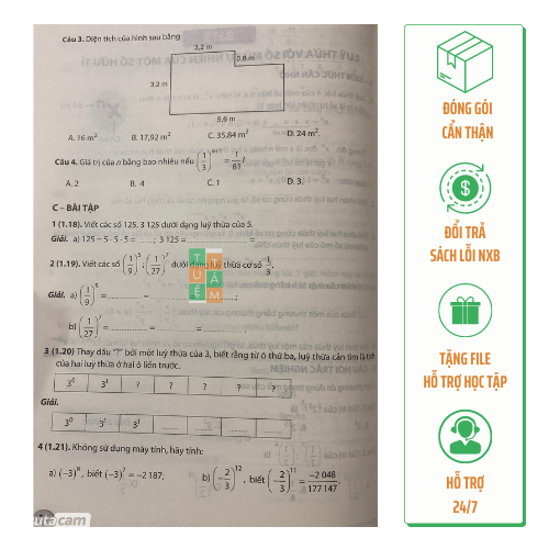 Sách - Vở thực hành Toán 7  - tập 1 và tập 2