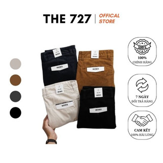 Quần Dài Nhung Tăm Nam THE 727 VI2.BN.D.UND.37 kiểu dáng slim fit tôn dáng cao cấp