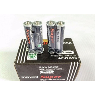 Combo 8 cục pin tiểu Maxell Super Power Ace Black size AAA