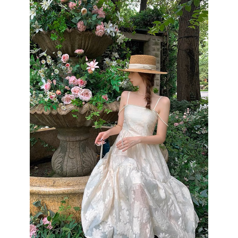 - Váy hoa ulzzang tiểu thư bạn thân quai ngọc vintage - M28 - jannahouse