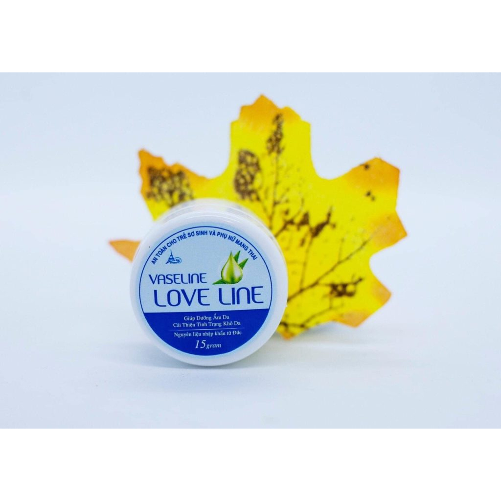 Sáp dưỡng môi Vaseline Love Line hủ 15gr, từ sáp ong giúp môi mềm mại, mịn màng, hết khô môi - Cty EIFFEL - Chính hãng