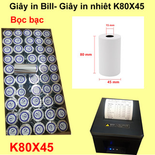 Giấy in bill hóa đơn K80x45