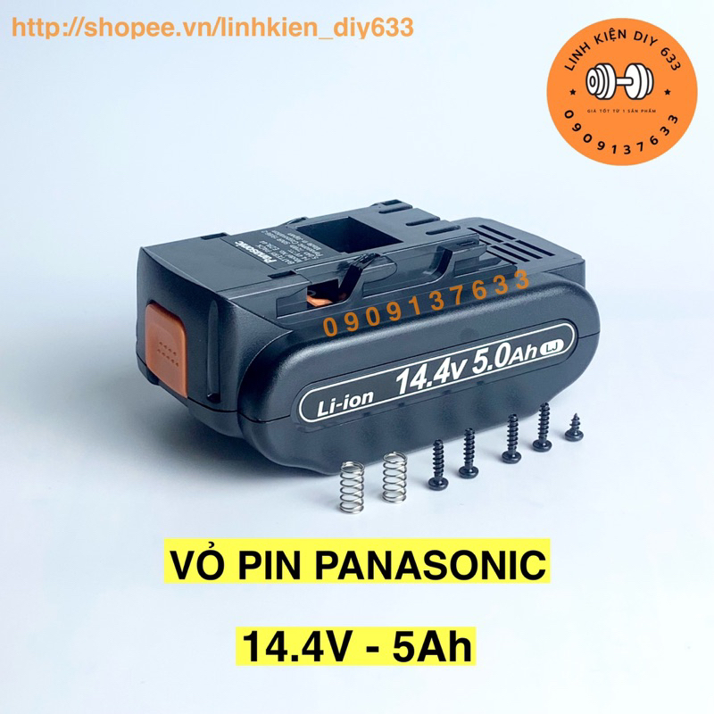 [KHÔNG KÈM MẠCH] Vỏ pin Panasonic 14.4V-5Ah (DIY633)