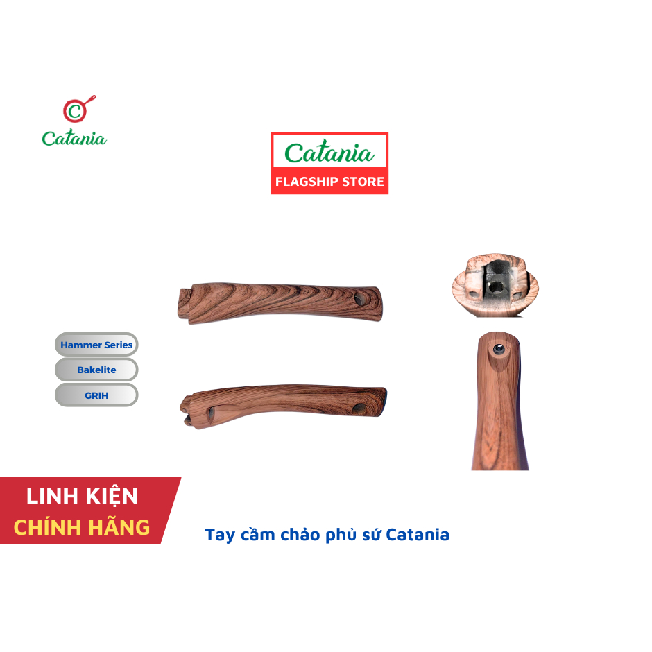 Tay cầm chảo phủ sứ Catania 2201/2241/2261/2281/2301