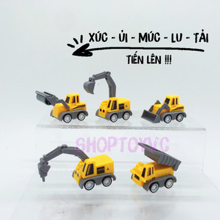 Xe Đồ Chơi Công Trình Mini Động Cơ Dây Cót