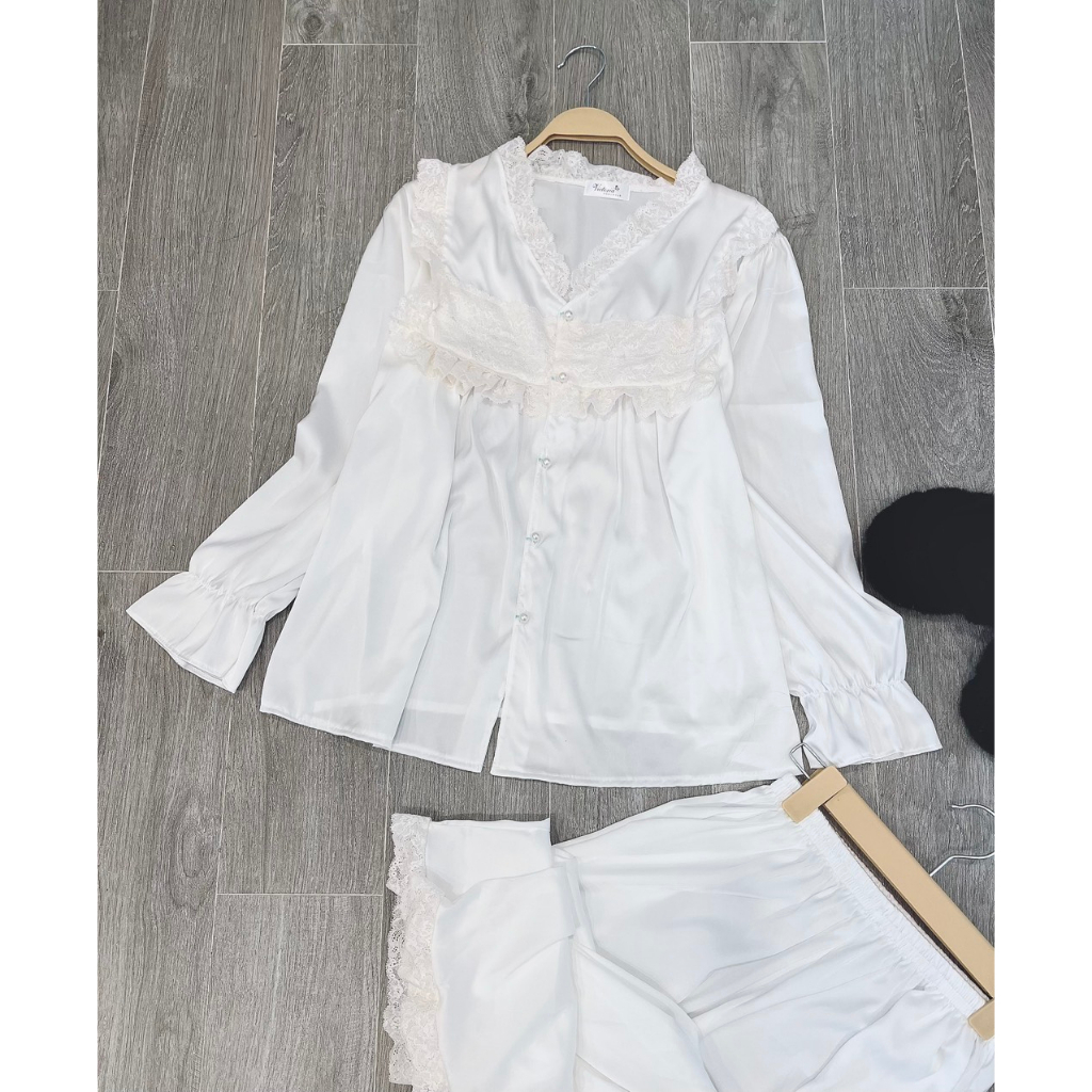 Đồ bộ nữ, pyjama nữ tiểu thư, dễ thương, đồ ngủ lụa latin thoáng mát, xưởng may đo thiết kế