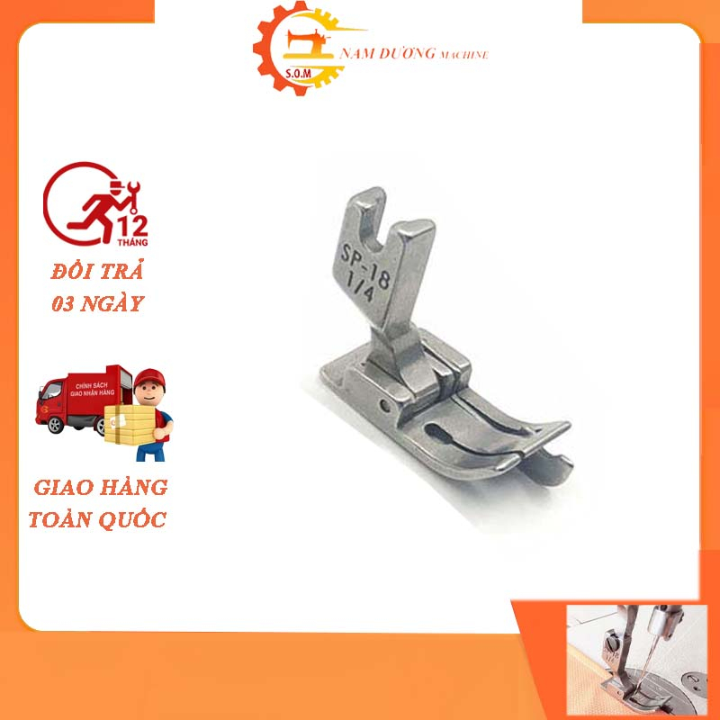 Chân vịt diễu máy may công nghiệp &gt; chân vịt diễu mí dùng cho máy may 1 kim công nghiệp [SP18]