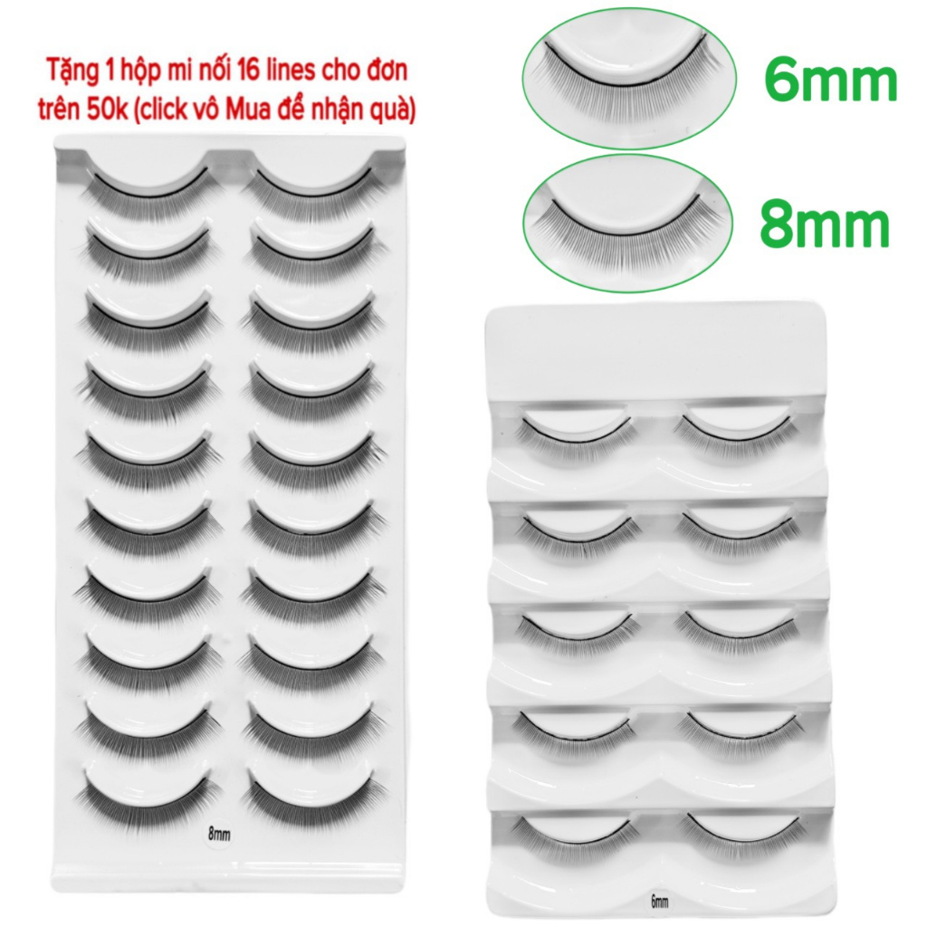 Mi tập nối 5 cặp và 10 cặp (dụng cụ nối mi)