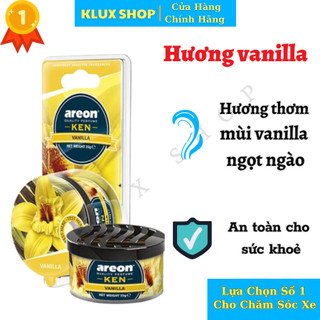 [ THƠM DỊU] Sáp thơm ô tô AREON hương VANILLA - Nước hoa ô tô, tinh dầu thơm ô tô