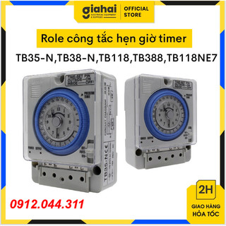 Role công tắc hẹn giờ timer tb35-n,tb38-n,tb118,tb388,tb118ne7 tbd48