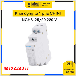 Khởi động từ 1 pha chint nch8-25/20 220v 25a tbd50