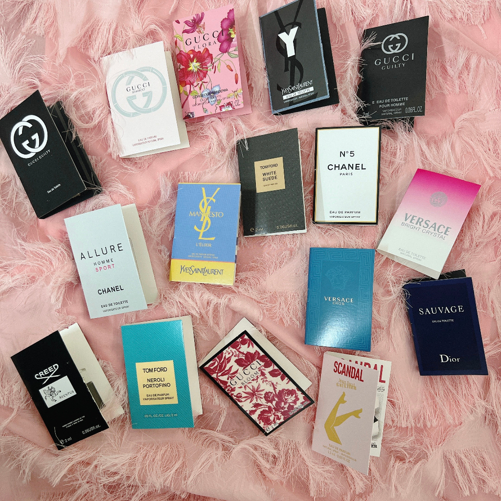 Combo 10 Nước hoa mini nữ mẫu thử, Vial nước hoa du lịch bỏ túi 2ml Shie Beauty