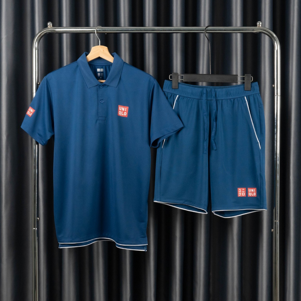 Bộ quần áo hè Uniqlo xanh cổ vịt - Thời Trang Thể Thao WinMax