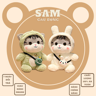 Gấu Bông Mèo Hoàng Thượng Đeo Túi siêu Dễ Thương nhà Sam
