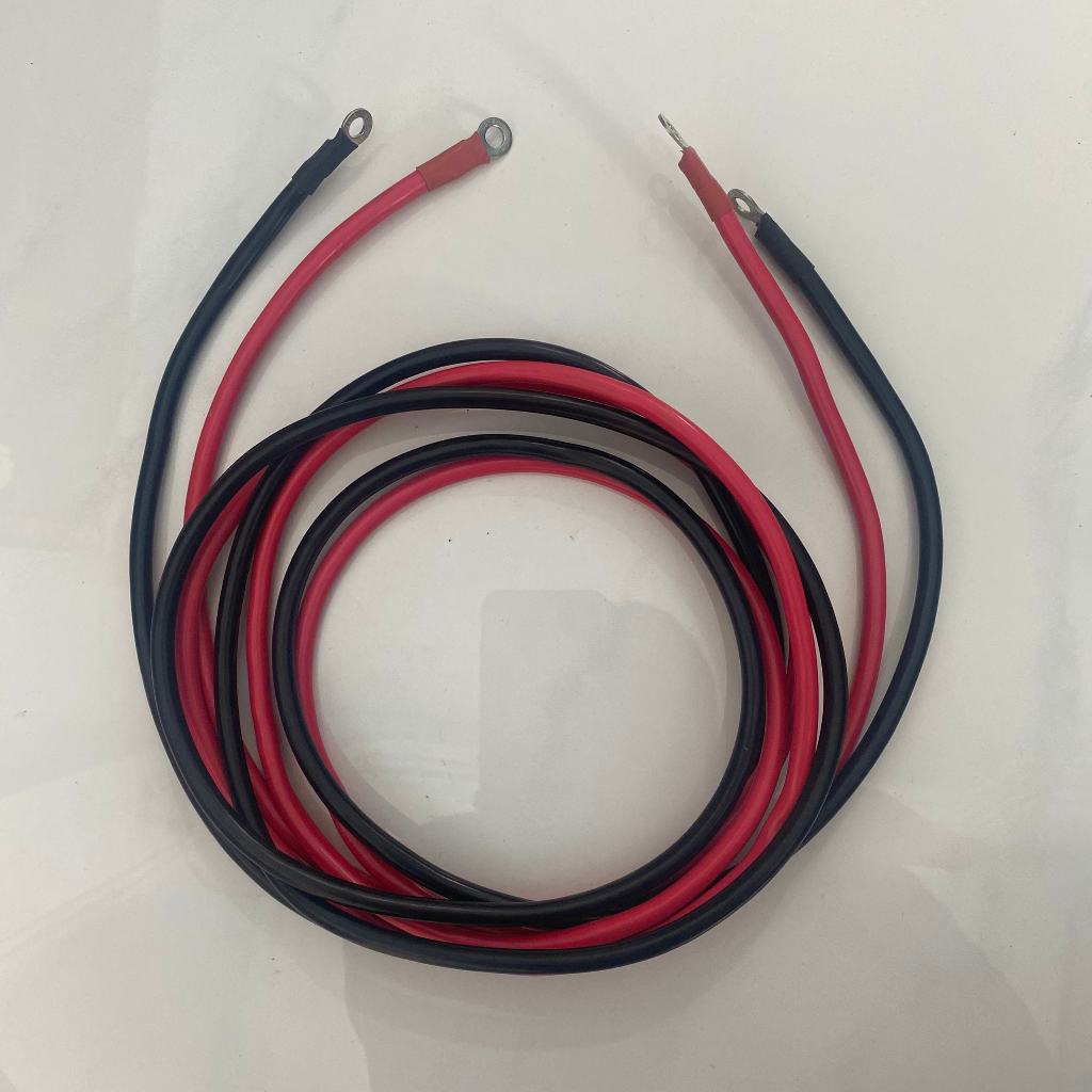 Dây nguồn acquy 10mm lõi đồng, bấm cos sẵn 2 đầu