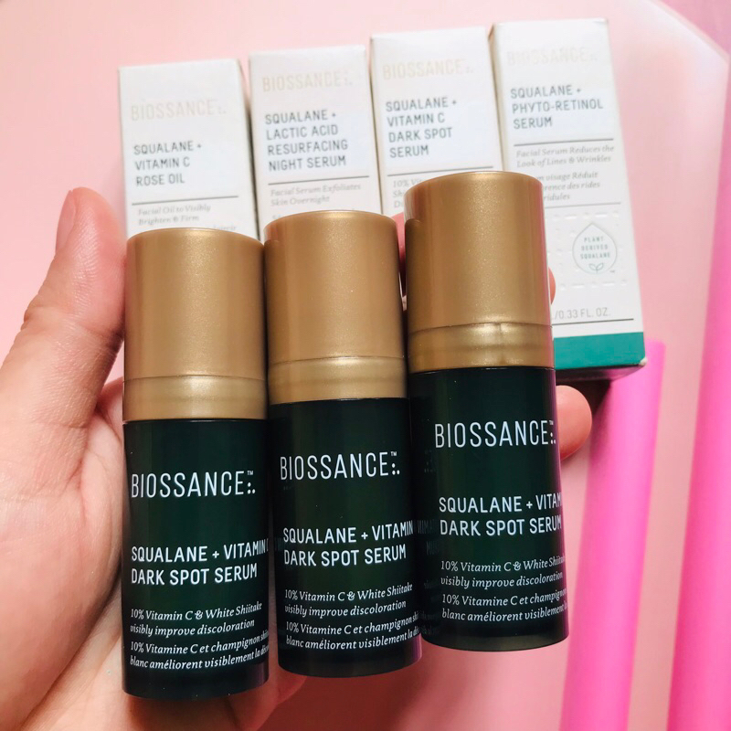 Tinh chất mờ thâm sáng da BIOSSANCE Squalane + 10% Vitamin C Dark Spot