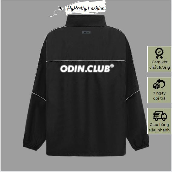 Áo khoác dù ODIN CLUB jacket unisex, áo gió nam 2 lớp cao cấp oversize form rộng local brand HYPRETTY