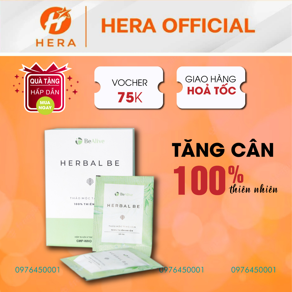 Tăng Cân Herbal Be của BEALIVE Chính Hãng BeCorp Herbalbe Giúp Tăng Cân Hiệu Quả TĂNG CÂN AN TOÀN