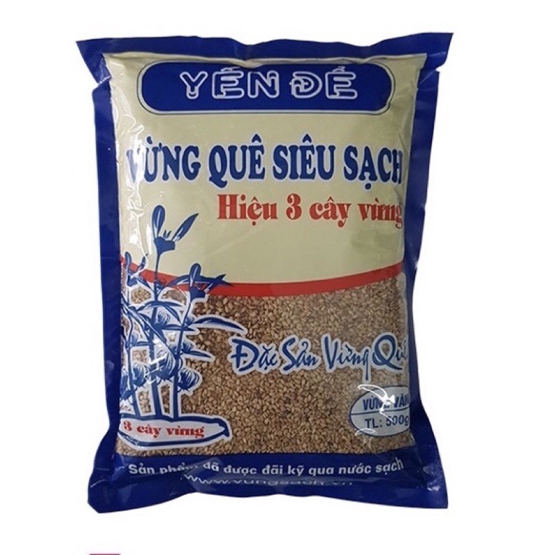 VỪNG MÈ VỎ SIÊU SẠCH gói 500g- vừng Yên đế hiệu Ba cây Vừng