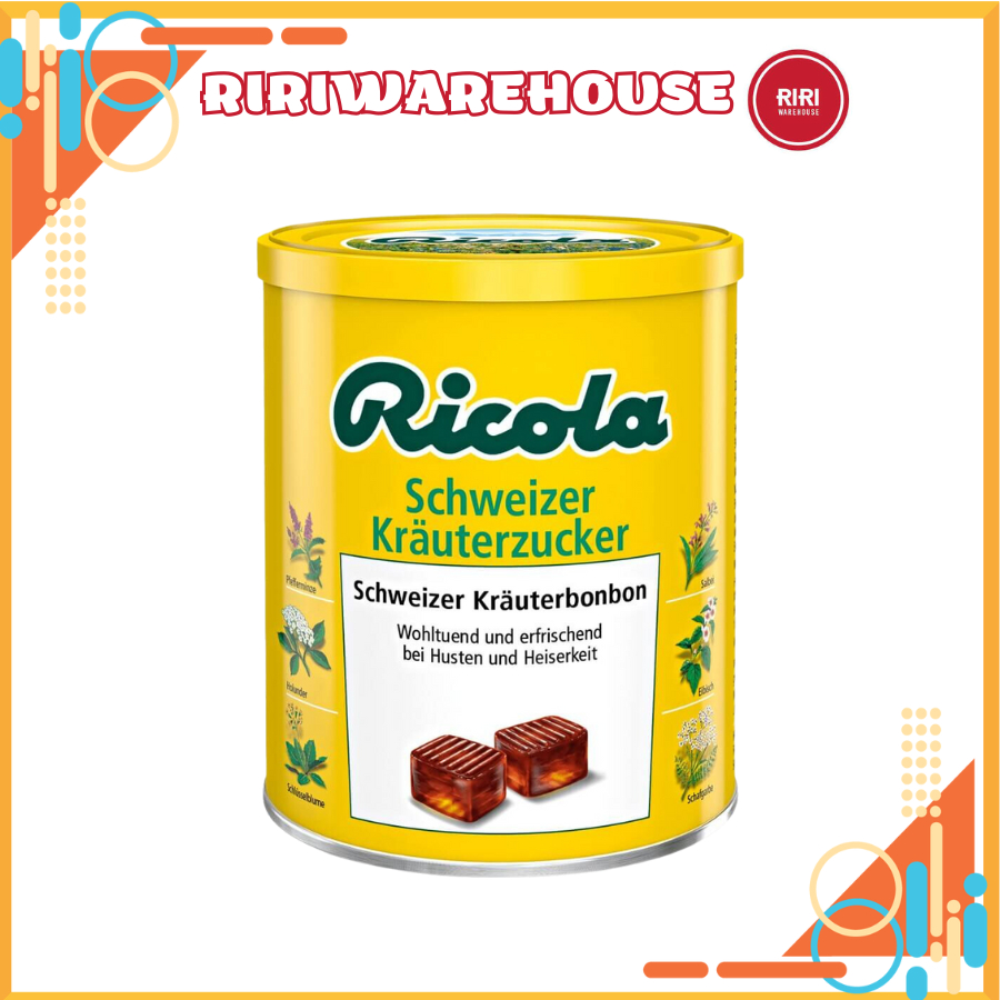 Kẹo ngậm ho thảo mộc Ricola Original Herb 250gr Đức