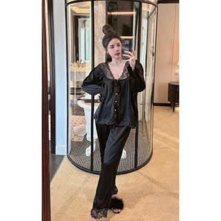Pyjama nữ tiểu thư, đồ ngủ lụa latin mềm mịn, thoáng mát, xưởng may đo thiết kế
