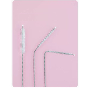 Cây cọ rửa ống hút/ đầu núm bình sữa cho bé bằng inox không gỉ đồ dùng nhà bếp LH59