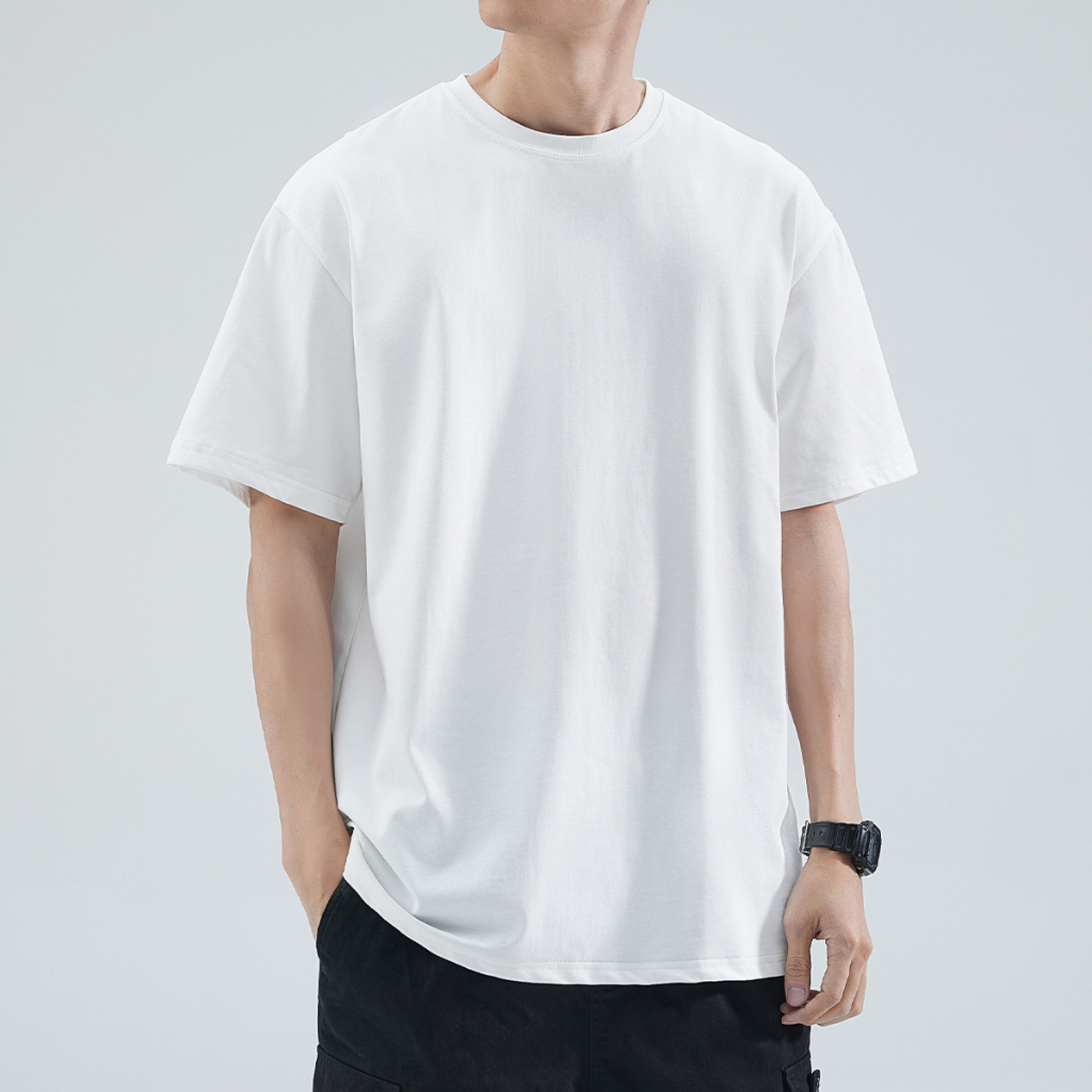 Áo phông nam nữ basic cổ tròn chất liệu thun cotton AP05 chất