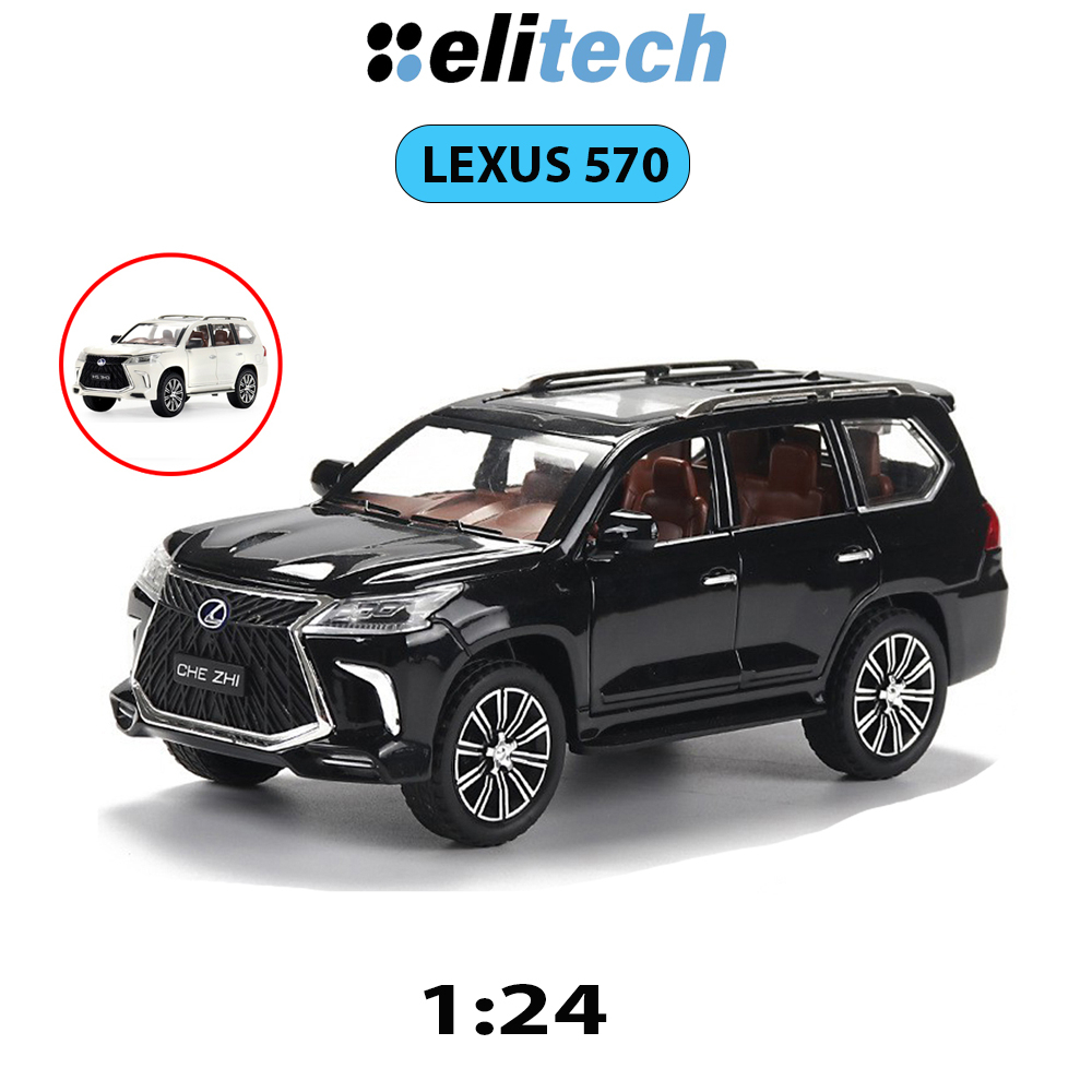 Xe Mô Hình Lexus LX570 CheZhi Tỉ Lệ 1:24 Chất Liệu Hợp Kim, Có Đèn Và Âm Thanh