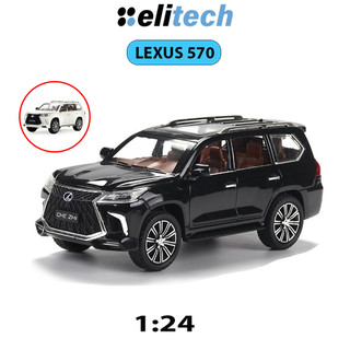Xe Mô Hình Lexus LX570 CheZhi Tỉ Lệ 1:24 Chất Liệu Hợp Kim, Có Đèn Và Âm Thanh