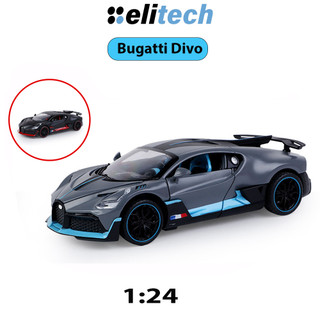 Mô hình siêu xe Bugatti Divo tỉ lệ 1:24 hãng Hengteng phong cách mạnh mẽ, thể thao, chi tiết như xe thật