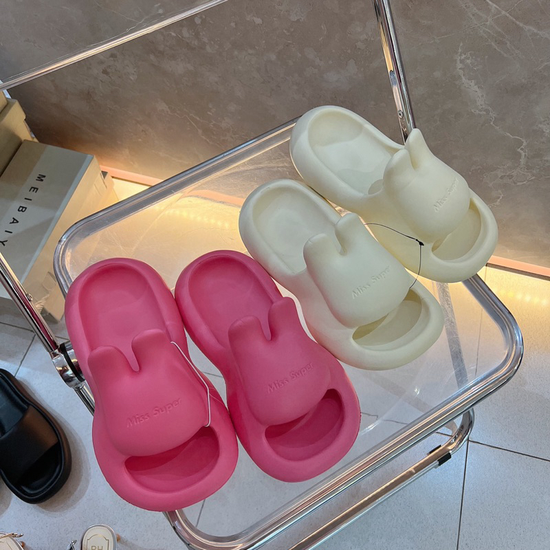 DÉP NHỰA ĐÚC THỎ XỊN ĐI ÊM KHÔNG BỊ XẸP CHÍNH HÃNG LOẠI 1 NỘI ĐỊA TRUNG D2202 D2203