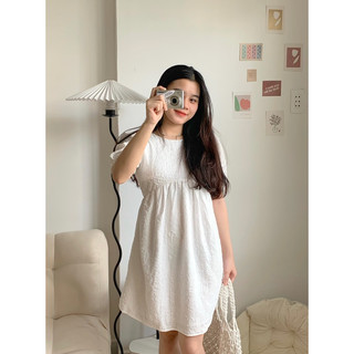 Đầm Váy Nữ Dáng Babydoll OLARI Lưng Hở Có Dây Cột Nơ - OL23 - Babydoll Dress