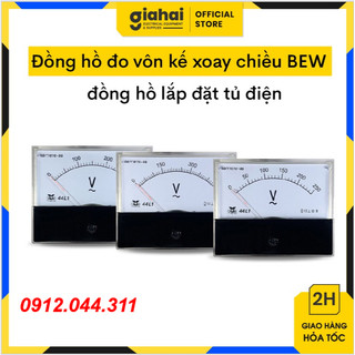 Đồng hồ đo vôn kế xoay chiều BEW, dòng điện ampe , đồng hồ lắp đặt tủ điện - TBD63